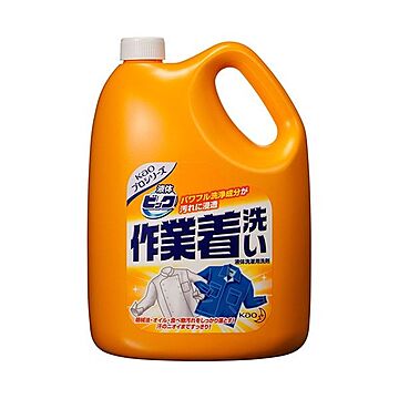 （まとめ） 花王 液体ビック 作業着洗い 業務用 4.5kg 1本 【×2セット】