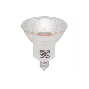 (まとめ)YAZAWA エコクールハロゲンシャイン 75W形 E11 中角 2個パック JDR110V50WUVMKH2E112P×2セット