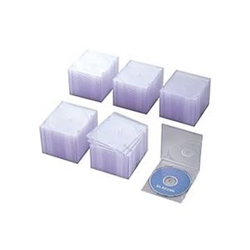 エレコムBlu-ray/DVD/CDプラケース スリム 1枚収納 クリア CCD-JSCS100CR1セット400枚:100枚×4パック