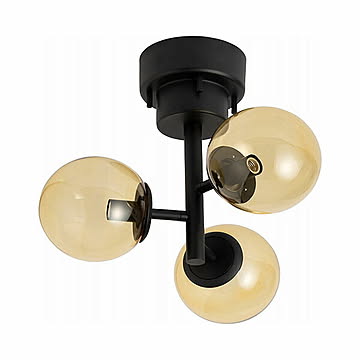 BRID ブリッド TINY GLASS CEILING LIGHT 3 タイニーグラスシーリングライト 3灯 (LED球付属) 003365 / シーリングランプ 天井照明 E17 40W相当×3灯