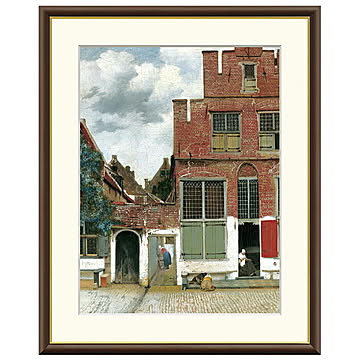 額絵 デルフトの小路 ヨハネス・フェルメール 61x49.5cm 三幸