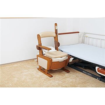 アロン化成 安寿家具調トイレAR-SA1 木製ポータブルトイレ はねあげL