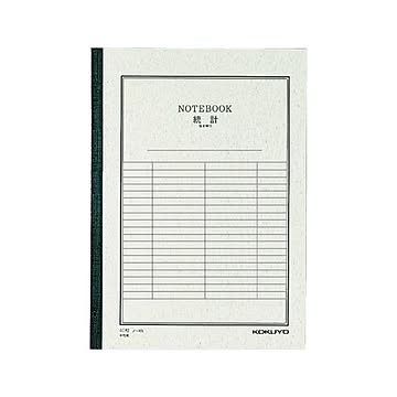 （まとめ）コクヨ 統計ノート6号 セミB5 6mm罫線3本 40枚 ノ-4R 1セット（10冊）【×2セット】