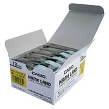 カシオ計算機(CASIO) テープ XR-12YW-20P-E 黄に黒文字12mm20個