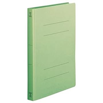 （まとめ） TANOSEE フラットファイル（厚とじW） A4タテ 250枚収容 背幅28mm 緑 1セット（10冊） 【×5セット】