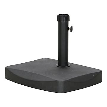 パラソルベース 半円型 20kg 幅48×奥行37×高さ35cm ブラック ガーデン ベランダ テラス アウトドア 店舗 お店【代引不可】