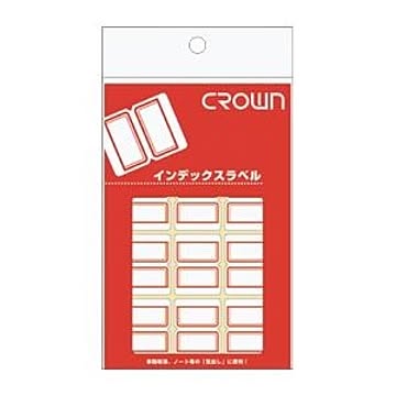 （まとめ） クラウンアドインデックス CR-ID2-R 赤枠 1P入 【×50セット】
