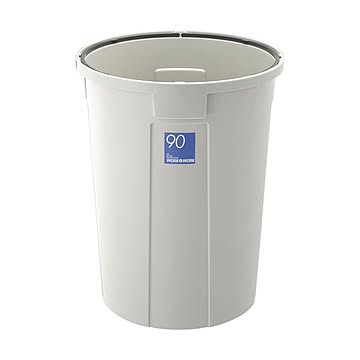 リス WORK＆WORK 丸ペール 90L グレー DS-986-845-0 フタ別売