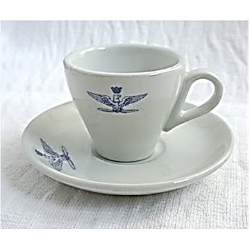 イタリア軍放出 A.M.I.カプチーノカップ&ソーサ 未使用デットストック