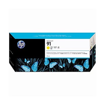 （まとめ） HP91 インクカートリッジ イエロー 775ml 顔料系 C9469A 1個 ×3セット