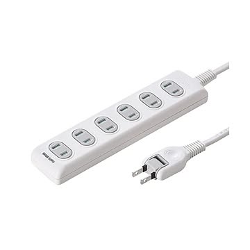 (まとめ)サンワサプライ 火災予防安全タップ TAP-TSH65N×2セット