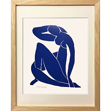 【bicosya/美工社】Henri Matisse/アンリ・マティス　アートフレーム Nublue II,1952