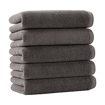 スマートエール しっかり長持ちフェイスタオル 5枚 【プラザセレクト】