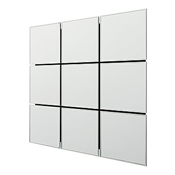 鏡 ウォールミラー モザイク9 国産 幅890x奥行50x高さ890mm 塩川光明堂