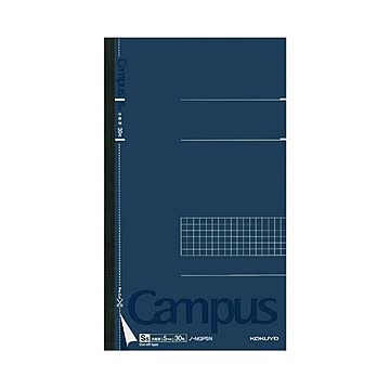 （まとめ）コクヨ キャンパス カットオフノートスリムB5 5mm方眼罫 30枚 ノ-M3PSN 1セット（5冊）【×5セット】