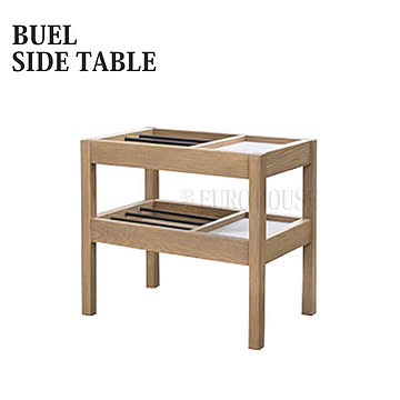 GART BUEL SIDE TABLE 大理石 アイアン 収納 サイドテーブル ブラウン