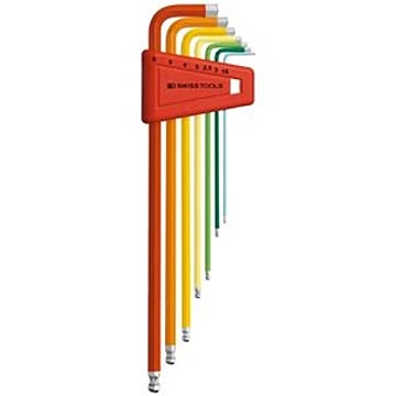 PB SWISS TOOLS 212LH-6RB ボール付ロング六角レンチセット（パックナシ）