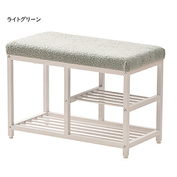 ベンチ シューズラック 組立式 幅615x奥行320x高さ430mm B.Bファニシング
