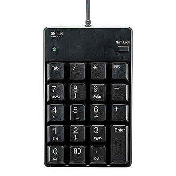 サンワサプライ USB2.0ハブ付テンキー NT-17UH2BKN 管理No. 4969887692882