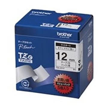 brother ブラザー工業 文字テープ/ラベルプリンター用テープ 幅：12mm 5個入り TZe-231V 白に黒文字