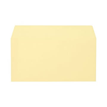 (まとめ) キングコーポレーション ソフトカラー封筒 のり付 洋0（洋長3） 100g／m2 クリーム 162029 1パック（100枚）  【×10セット】
