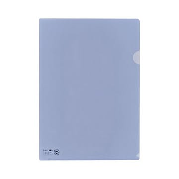 (まとめ）LIHITLAB クリヤーホルダー F-78EC20 A4 Cブルー 5枚×10セット