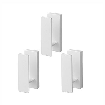 tower タワー (山崎実業) ウォールフック 3個組 石こうボード壁対応 Wall Hooks - Set Of 3, Drywall Compatible 石膏ボードピン 浮かせて収納 玄関