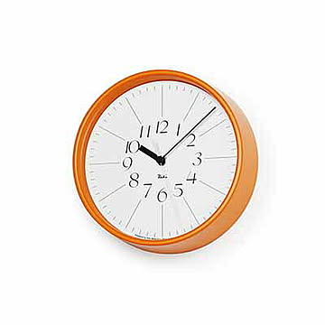 Lemnos レムノス RIKI STEEL CLOCK リキ スチール クロック WR17-10 / WR17-11 音がしない スイープムーブメント スイープセコンド 掛時計 ウォールクロック