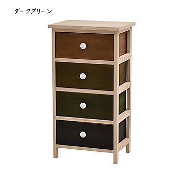チェスト 4段 組立式 Gimlet ONLS0213 幅400x奥行290x高さ740mm B.Bファニシング