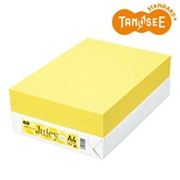 TANOSEE カラーペーパー Juicy パイン A4 500枚
