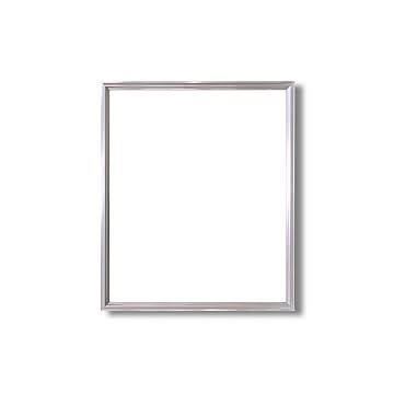 デッサン額縁/フレーム 【四ツ切サイズ 424×348mm】 シルバー 壁掛けひも付き 化粧箱入り 5002