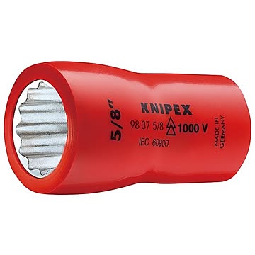 KNIPEX（クニペックス）9837-7／16 （3／8SQ） 絶縁ソケット 1000V