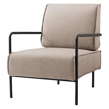 東谷 ラウンジチェア MYS-401 幅64x奥行77x高さ80cm ベージュ