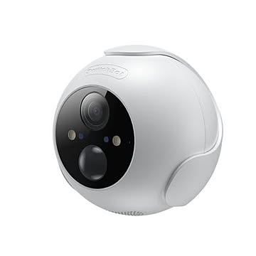 SwitchBot　防犯カメラ 屋外カメラ 監視カメラ 電池式 10000mAh 大容量 AI人体ペット検知 1080p高画素 スポットライト 夜間カラー撮影  W2802001