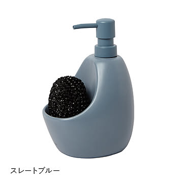 Umbra アンブラ ジョーイキッチンポンプ JOEY SOAP PUMP & SCRUBBY ィスペンサー ソープボトル 液体タイプ 詰め替え 容器 洗面所 キッチン
