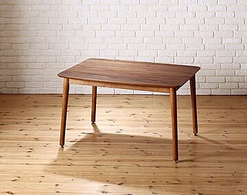 Sheld ダイニングこたつテーブル W105 高さ調節可能 収納付き 天然木 ウォールナット材