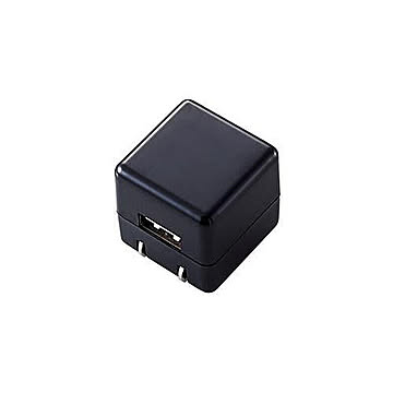 エレコム キューブ型AC充電器(DAP用・長寿命・1A) AVS-ACUAN007BK 管理No. 4953103300897