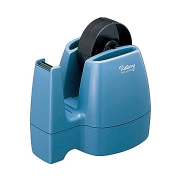 コクヨ テープカッター＜ロータリー＞ W113×D160×H147mm 青 T-M13NB 1セット（10台）