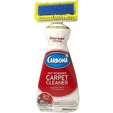 2in1シャンプー カーペット専用 洗浄剤 3本セット ブラシ付き 『CARBONA カーボナー』 〔清掃用品 掃除道具〕