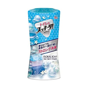 （まとめ）アース製薬 トイレのスッキーリ！フローラルソープ 400ml 1セット（3個）【×5セット】