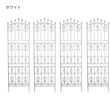 フェンス 組立式 4枚組 アイアンローズフェンス220 ハイタイプ RS013H-4P 幅620x奥行20x高さ2200mm 住まいスタイル