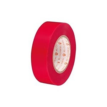 (業務用30セット)ヤマト ビニールテープ/粘着テープ 【19mm×10m/赤】 NO200-19