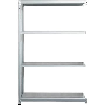 スチールラックのキタジマ 軽中量棚 100kg 高さ180cm 亜鉛メッキ 100kg/段