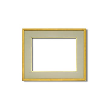 【日本画額】木製フレーム 和額 色紙額 色紙Fサイズ 木製日本画額F8サイズ（455×380mm）ウグイス