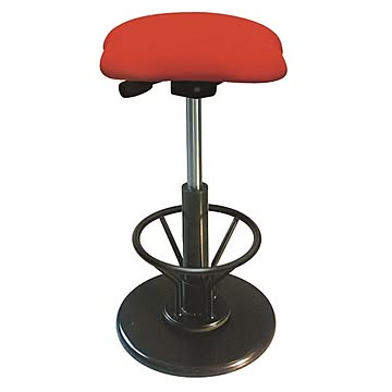 日本製 モダン スツール フットレスト付き レッド×ブラック 幅33cm