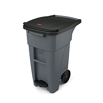 ビッグホイール ステップオンコンテナ 121L RM1971944GY 幅594x奥行724x高さ927mm ラバーメイド