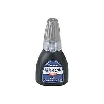 (業務用100セット) シヤチハタ 顔料系インキ20ml 薄墨 XLR-20N