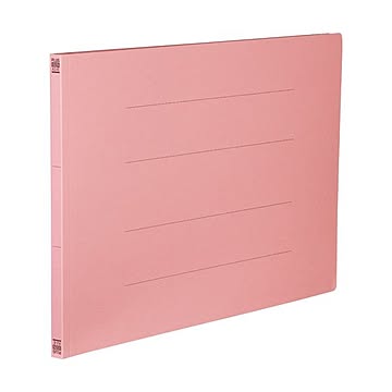 （まとめ）プラス フラットファイル 樹脂とじ具A3ヨコ 150枚収容 背幅18mm ピンク No.002N 1セット(10冊) 【×3セット】