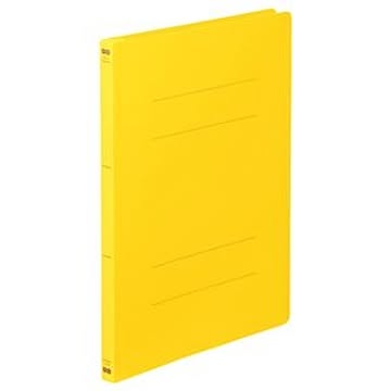 （まとめ） TANOSEE フラットファイル（PP） A4タテ 150枚収容 背幅17mm イエロー 1パック（5冊） 【×10セット】