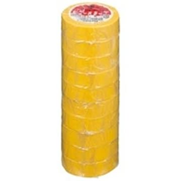 (業務用50セット) ヤマト ビニールテープ NO200-19 19mm*10m 黄 10巻 ×50セット